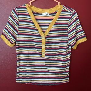 Love J Rainbow Crop Top